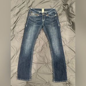 EUC True Religion Low Rise Boot Cut Jeans